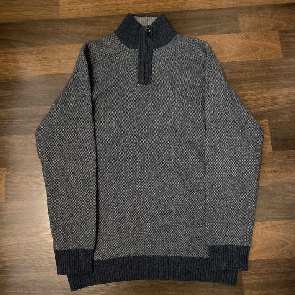 Pronto Uomo 💯 Wool Mock Neckline Sweaters Size LT|TE